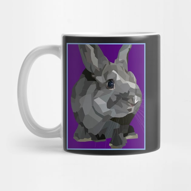 Black and Grey Bunny Rabbit by jrepkin